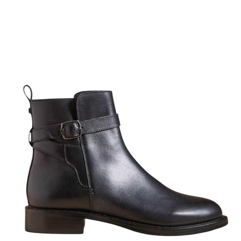 Sam Edelman Black Leather Nolynn Boots - Picture 3 of 6